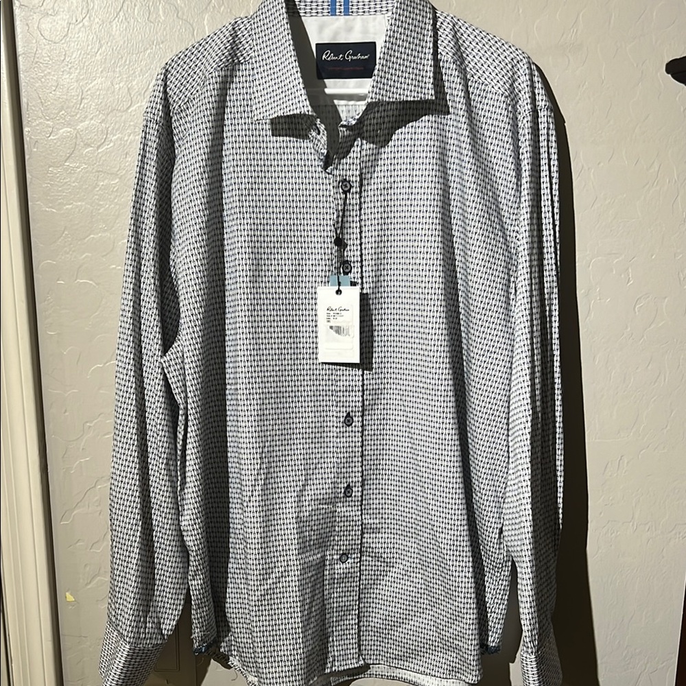 Robert Graham Black and White Men's Shirt